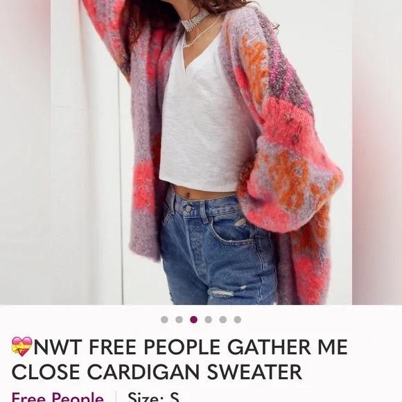 Free people gather me close cardi NWT - Picture 3 of 7